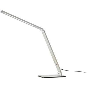 Lucande LED bureaulamp 'Nicano' (modern) in Alu uit aluminium o.a. voor werkkamer/kantoor, inclusief lichtbron - bureaulamp, tafellamp, kantoorverlichting