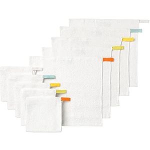 Ikea Krama 400.545.38 vierkante washandjes van 100% katoen, 30 x 30 centimeter, wit, geschikt voor de droger en strijkbestendig, 400.545.38