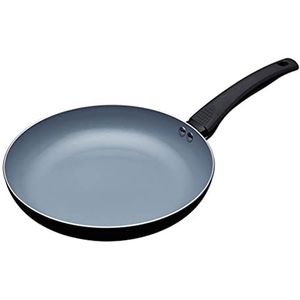 MasterClass Eco Inductie Braadpan met Keramische Chemischevrije Anti-aanbaklaag, Aluminium/Ijzer, Zwart/Blauw, 26 cm