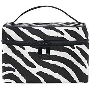 MONTOJ Animal Skins Zebra Print make-uptassen Cosmetische tassen