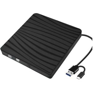 USB 3.0 Externe Dvd-rw Cd-schrijver Drive-brander Drive-vrije Schijflezer-speler Heldere Beeldkwaliteit Stabiele Audio