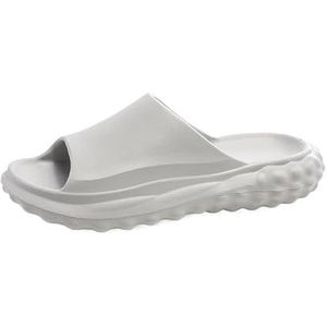 Slipper for heren Zomer Indoor Outdoor Mans Casual schoenen Trendy all-match platform Lichtgewicht antislip (Color : GRAY, Size : 40-41)