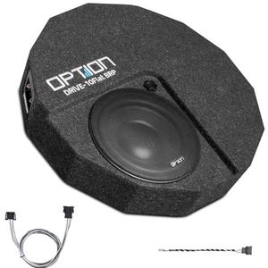 Option Subwoofer-upgrade compatibel met VW T-ROC (bouwjaar vanaf 2017, met Beatsgeluidssysteem af fabriek) - Plug & Play upgrade DRIVE10FLAT-BRP-D2 reservead-subwoofer