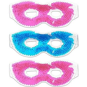 Heet/Koude Therapeutische Kraal Parel Gel Oogmaskers (Pak van 3) Verschillende Kleuren door Oogmasker