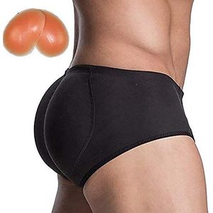 G&F Push Up Slips Gewatteerde Ademende Naadloze Butt Lifter Ondergoed Broek Hip Voor Mannen (Maat: M)