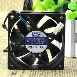 Voor ADDA DA07020T12U 70mm ventilator 7020 70x70x20mm 7cm 12V 0.70A Computer CPU 4-draads 4pin PWM luchtvolume koelventilator