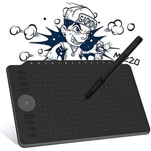 GAOMON - M1220 - Tekentablet - 12 Inch - 8192 Drukniveaus, 13 Multimediatoetsen, 8 Programmeerbare Toetsen