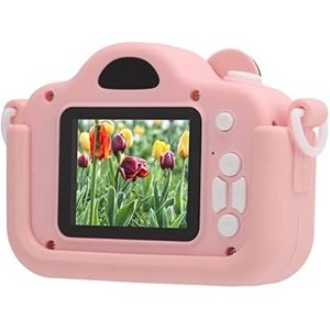 mini digitale kinderen camera, kids cartoon camera speelgoed 2 inch scherm 2 mp high definition voor cadeaus voor Kinderen(roze)
