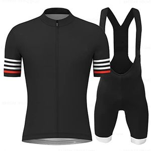 AMEEDA Fietsbroek heren wielertrui korte mouw jersey sets zomer fietsen kleding triatlon koersbroek pak shirt (kleur: fietsen set-02, maat: S)