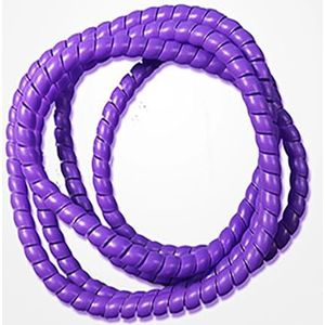 Kabelmouw met spiraalwikkeling 2 meter buisdraad beschermhoes 8 mm - 16 spiraalwikkelhoes buis vlamvertragende kabelmouwen(Purple,8mm inside diameter)