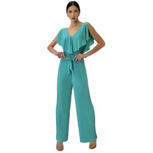 Elara Jumpsuit voor dames, V-hals, Mintblauw, eenheidsmaat, One size
