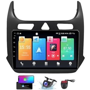 Android 13 Autoradio 2 DIN Compatibel met Chevrolet Cobalt 2 2011-2018 9 Inch Touchscreen Carplay Android Auto met Bluetooth 5.0/FM RDS/Bediening op het stuur/Achteruitrijcamera(NF-1)
