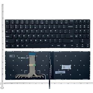 Verlicht Amerikaans toetsenbord voor Lenovo Legion Y530 Y530-15ICH Y540-15IRH PG0 Y7000 met palmrestcover en touchpad(PURPLE)