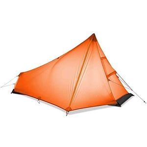 Tent voor Camping Ultralight Camping Tent Enkele Persoon Gemakkelijk Opzetten Waterdicht Draagbaar Geen Tent Pole Instant Tent Outdoor Wandeltent Campingtent (Color : Orange, Size : 215x105x125cm)
