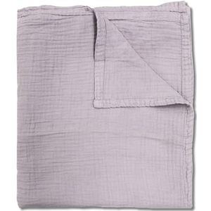 Sleezzz Mousseline deken, 150 x 200 cm, licht zomerdekbed van 100% katoen, wasbaar, paars