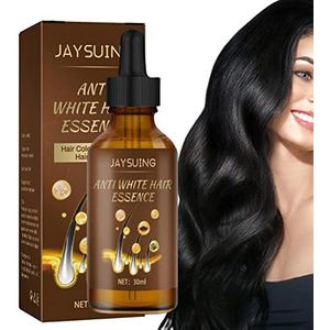Anti grijs haar essentie - Voedende Essentieolie tegen grijs haar met plantaardig ingrediënt en rijke vitamine - 1.06oz Hydraterende haaroliën Haarverzorging voor alle haartypes Tacery