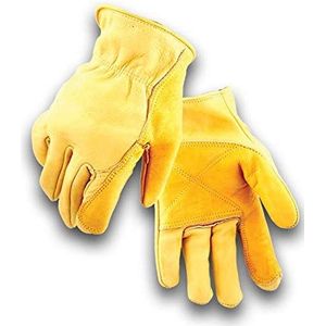 Fencing Work Gloves, Gold Cowhide, Men's XL -207XL