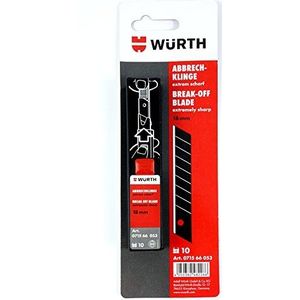 Würth - Afbreekmes - Zwart - Staal - 18 mm Lemmet