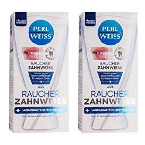 2 x parelwitte rokertandwit 50 ml gel zichtbaar wittere tanden