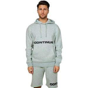 Hype Marl Continu8 Boxy Hoodie voor volwassenen, uniseks, Grijs, XL