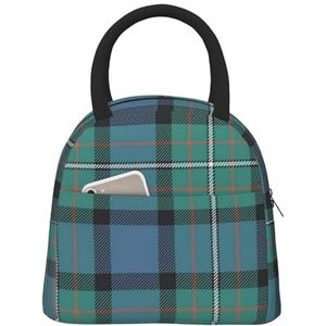 YounPrenG Lunchtas, geïsoleerde lunchtas, grote lunchtas, lunchbox voor picknick, werk, school, Ferguson Oude Ferguson van Atholl Tartan