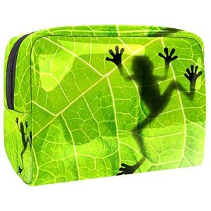 Grote make-up tas PVC toilettas reizen cosmetische tas camouflage dinosaurus patroon draagbare make-up zakje voor vrouwen meisjes