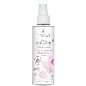 Pure Rose Water van Derora - 100% Pure & Natuurlijke Hydrolaat Spray | Huidverzorging voor Kalmerend & Hydraterend de Huid, Gezicht & Haar | Veganistisch & Wreedheidsvrij (200ml)