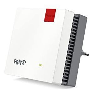 FRITZ!Repeater 1200 AX International, Multiroom Mesh Wi-Fi 6 unit, drie radio-eenheden, tot 3000 Mbit/s, 1 Gigabit-LAN, compatibel met alle gangbare routers, gratis updates, 5 jaar garantie