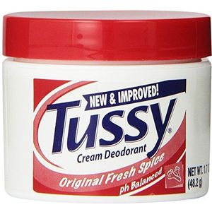 Tussy Tussy Deodorant Cream, 1,7 ounce, origineel, verpakking van 6 stuks
