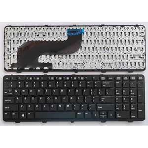 US/RU voor HP voor Probook 650 G1 655 Toetsenbord met frame Geen aanwijzer 738697-001(Black US)