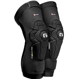 G-Form Pro Rugged 2 stuks kniebeschermers voor fiets, BMX, Mtb, Downhill Skateboard (XL, zwart)