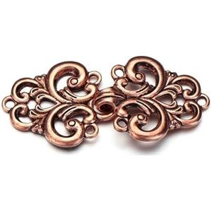 Shirt Cinch Swirl Clip Cape Clips, Sjaal Cardigan Clips Pak van 3 Zinklegering Strass Multicolor(2-antique Copper)