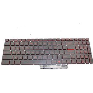 Laptop Toetsenbord Voor For MSI GT62 GT62VR 6RD-033CN GT62VR 6RD-093 Zwart With Rood Caps Verenigde Staten Lay-out Without Frame With Backlight