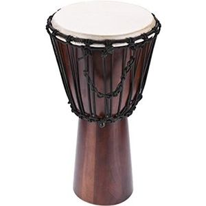 Djembe Drum Professionele 10-inch Afrikaanse Afrikaanse Drummer Bongo Percussion Instrument Geselecteerde Hardhouten Lichaam Geitenhoofd (Color : 2)