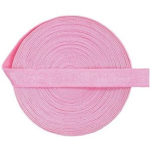Glanzende niet-vouwbare elastische 3/8"" 10mm spandex satijnen band bh-band lingerie ondergoed naaien rand 50 100 yard door spoel-Geranium roze-10mm-100 yards