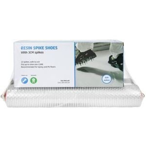 Professionele nagelschoenen met ontluchtingsroller set van 40 cm |13 nagels, 3 cm, voorgemonteerd | voor epoxyvloeren en PU-vloeren, stekelroller, nagelzool, dekvloerschoenen, egalisatiemassa