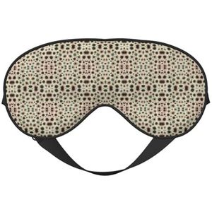Kleur Petoskey Stone Printing omkeerbaar ontwerp slaapmasker, ideaal voor kamperen, meditatie en shifts, goede pasvorm, geen lichtlekkage