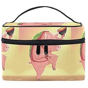 Schattig Baby Gift Varken Piggy Make-up Tas voor Vrouwen Cosmetische Tassen Toilettas Trein Case