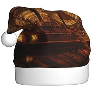 kerst hoed fantasie piraat schip pluche kerst hoed, halloween, kerst kostuums, Nieuwjaar vakantie partij benodigdheden