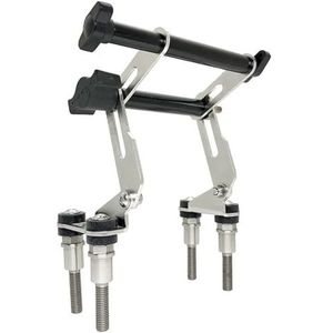 Motorfiets Mobiele Telefoon Houder Navigatie Houder Vervangende Onderdelen Voor F700GS F800GS F700 GS F 700GS F800 GS 2008-2017 (Color : D Adjustable Silver)