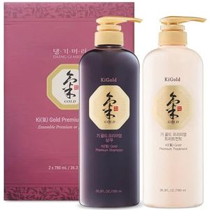 Daeng Gi Meo Ri - Ki Gold Premium Shampoo and Treatment Set, Promotes Healthy Hair Growth, Scalp Stimulant, Prevents Hair Loss, 26.3 FL OZ Each