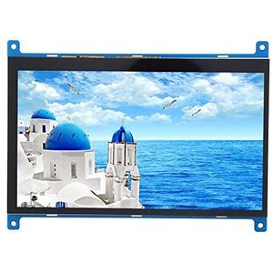 7-inch touchscreen-monitor, IPS HD 1024 x 600 LED-display met multi-point capacitive touch, HDMI-ingang voor/BB Black en andere mini-pc's