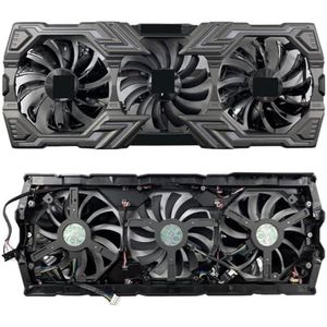 Voor ZOTAC voor GeForce RTX2070 2070S 2080 2080ti 2080S PGF Extreme OC grafische kaart vervangend ventilatorpaneel met ventilatorset