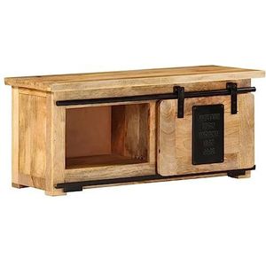 SMTSEC TV Kast 90x35x40 cm Massief Mangohout