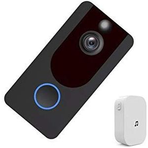 Visuele camera opname beveiligingssysteem intelligen Doorbell+Dingdong V7 Smart Video Doorbell HD 1080P Camera Intercom Met Chime Nachtzicht IP WiFi Deurbel Draadloze Beveiliging Home Camera, Gemakkelijk Inst, S