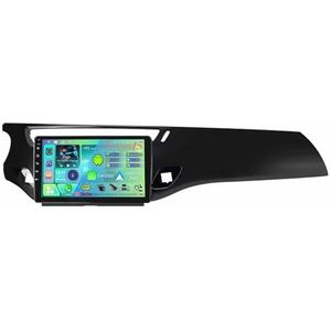 Dubbele Din 9 inch Android 15 Auto Stereo Radio voor Citroen C3 DS3 2010-2016 met Draadloze Carplay AHD Backup Camera Bluetooth Stuurwiel Bediening GPS Navigatie (A,T100 [2+32G])
