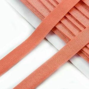 2/5 meter elastische band, 12 mm zacht nylon stretchtape voor bh-schouderband, ondergoeddecoratie, rubberen lint, DIY-naaiaccessoires - watermeloenrood - 12 mm - 2 meter