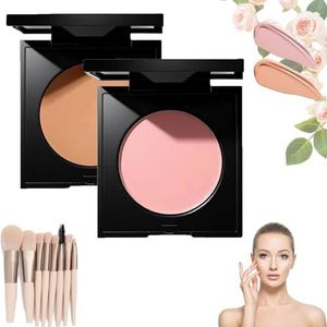 Luminancemilano Under Eye Brightener, Eye Brightener Powder, Conceal, Brightens, Effectively Cover Dark Circles, Moisturize and Blend for Smooth, Radiant & Refreshed Look (02+03)