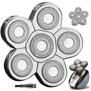 MAWAER Universele 6 mesjes hoofdscheerapparaat vervangende hoofden compatibel met Freedom Gold Shaver en sommige merken.