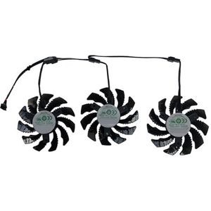 GPU VGA-koeler, videokaartventilator, 3 stuks 75 mm diameter, GA81S2U, voor Gigabyte voor Geforce rtx3060ti voor RTX 3060 Ti 3060Ti voor gaming OC(1 Power Plug GA81S2)